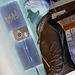 DMS chesnut mature in hidden chunky heeled boots /  Suédoise châtaigne d'âge mature en bottes à talons trapus semi-cachés - Ängelholm / Suède - Sweden.  23 octobre 2008  - Négatif