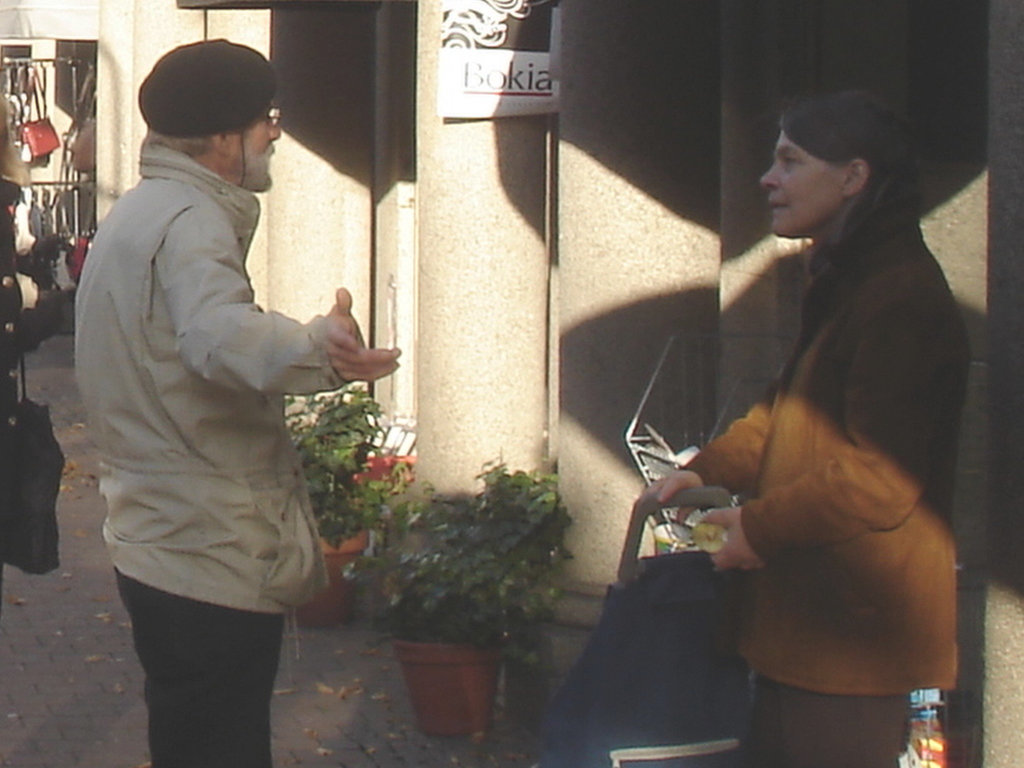 Bokia Swedish Mom with the beret man.