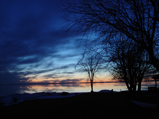 Coucher soleil au belvédère /  Viewpoint sunset  - Dans ma ville / Hometown -  2 mars 2010 - Capture originale / Original capture