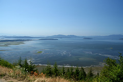 Strait of San Juan de Fuca and the San Juan Islands from Blanchard Mountain in the Chuckanuts