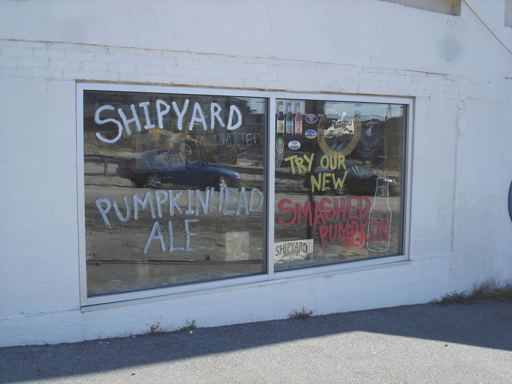 Shipyard's window - Portland, Maine USA. 11-10-2009