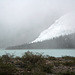 Mist Glacier and Berg Lake in a Snowstorm