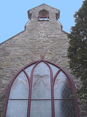 St.Marys Anglican church Como et cimetière - Hudson QC.  25-03-2010 - Ciel bleu photofiltré