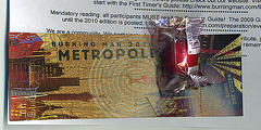Burning Man Metropolis 2010 ticket