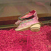 Minuscule shoes for Lotus Feet - Bata Shoe Museum- Toronto. Canada.  3 juillet 2007