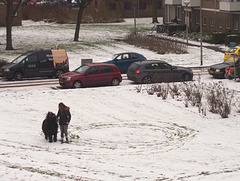 Taking the dog for a walk...