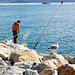 fiŝkaptisto en Portovenere - Angler in Portovenere