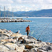 fiŝkaptisto en Portovenere - Angler in Portovenere