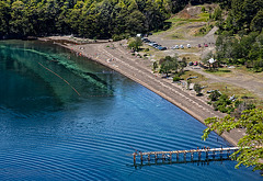 Lago Espejo beach