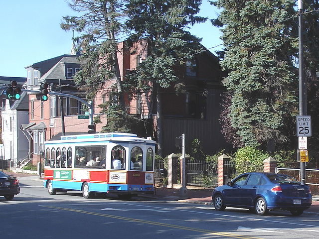 Portland's taxis and tramway /  Maine USA - 11 octobre 2009