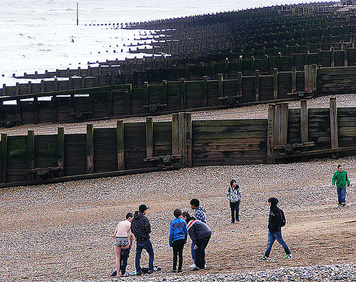 On the beach