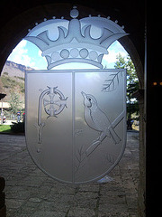 Escudo del Monasterio de Leyre (Navarra).