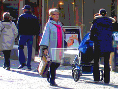 Kick blond Swedish Mature on flats /  Ängelholm - Suède / Sweden.  23 octobre 2010 -  Postérisation