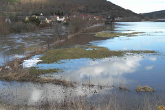 2010-02-28 05 Wangen, Unstrut, Hochwasserstufe III