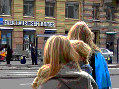 Falk Lauritsen Reiser blonds quatuor / Copenhague - Copenhagen /  Denmark - Danemark.  20 octobre 2008   - Postérisation