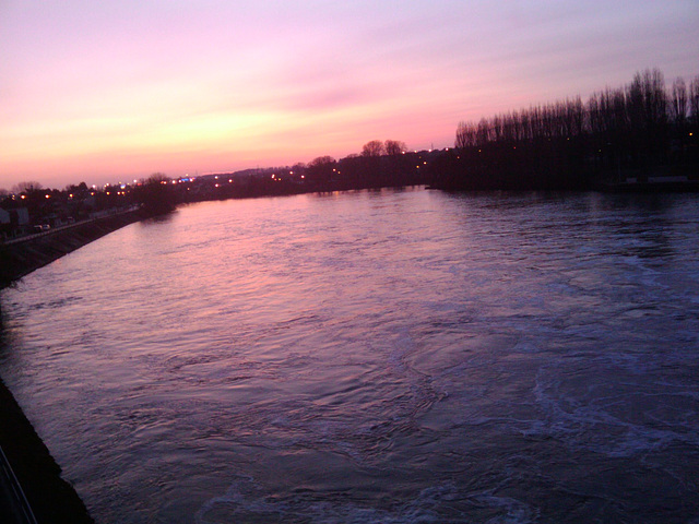 Sunset on the Oise