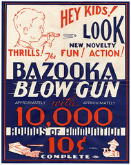Hey Kids! Look! The Bazooka Blow Gun!