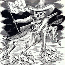 posada-jose-guadalupe: calavera-zapatista