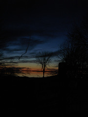 Coucher soleil au belvédère /  Viewpoint sunset  - Dans ma ville / Hometown -  2 mars 2010  - Photo originale