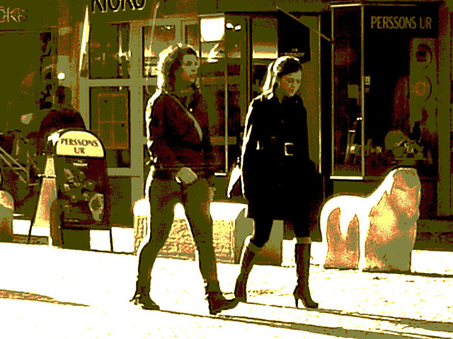 Kicks & Josfphsons  Swedish duo /  Ängelholm - Sweden - Suède.  23 octobre 2008- Sepia postérisé