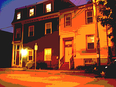 Halifax by the night . Nouvelle-Écosse ( NS)  Canada.   22 Juin 2008 - Postérisation