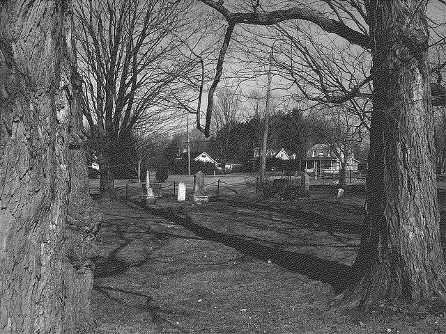 St.Mungos united cushing 1836 - Chatham ( Cushing).  Québec, CANADA.   19-03-2010 - Sepia tramé