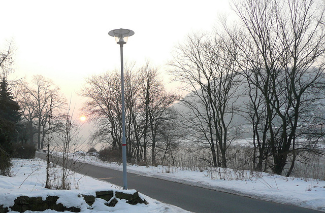 Sonnenaufgang bei -15°C am 27.Januar 2010