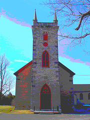 St.Mungos united cushing 1836 - Chatham ( Cushing).  Québec, CANADA.   19-03-2010 -  Postérisation