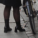 Bageri blonde Danish mature biker in chunhy hammer heeled boots /  Copenhagen, Denmark - 19-10-2008