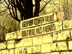 Newport center vault cemetery - Vermont USA .  28 mars 2010  - Sepia