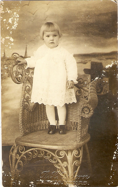 Little girl postcard