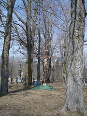 Cimetière St-André Apôtre  - St-André d'Argenteuil. Québec, CANADA -  19 mars 2010