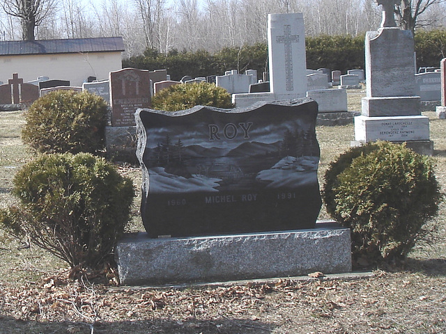 Cimetière St-André Apôtre  - St-André d'Argenteuil. Québec, CANADA -  19 mars 2010