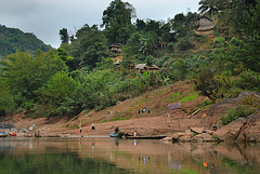 Simple housing estates at the Nam Ou river