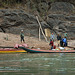 Waiting passengers at Nam Ou riverside