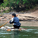 Small raft on Nam Ou river