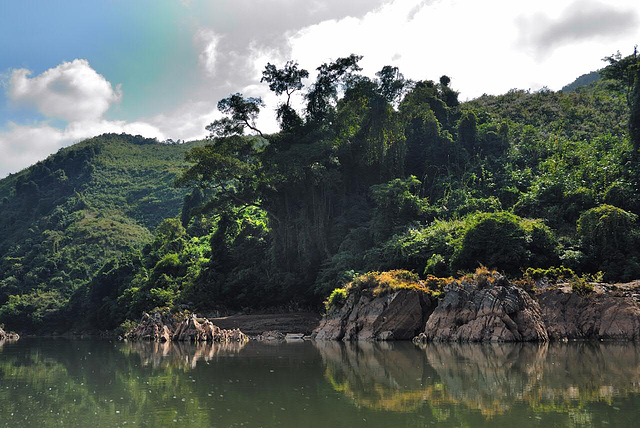 Nam Ou quiet part of the river