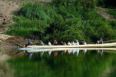 Traffic on the Nam Ou river