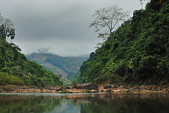 Grey clouds over the Nam Ou valley