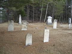 Union cemetery  / South Bolton. Québec, CANADA.  28 mars 2010