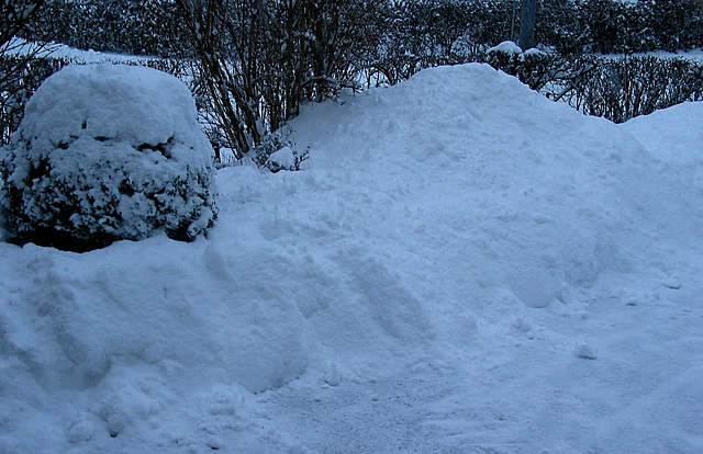 Wintersport - Schneeschippen