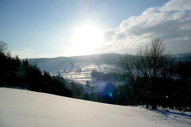 Winter in Geising 600m - Osterzgebirge