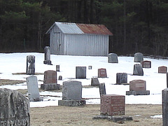 Union cemetery  / South Bolton. Québec, CANADA.  28 mars 2010