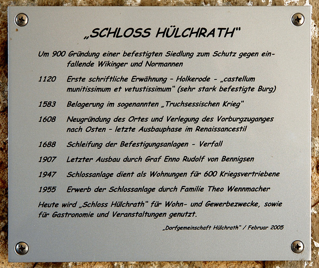 Schloss Hülchrath, Geschichte