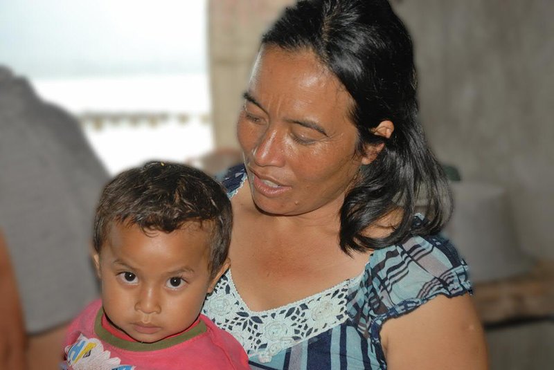 Bali Aga mother and her son