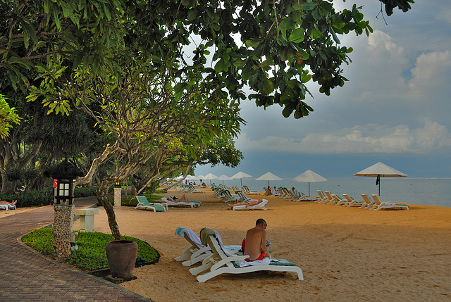 Fine sand at the Sanur beach