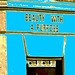 Beauty with a purpose /  Beauté avec un but - Copenhague / Copenhagen.  20-10-2008- Bleu photofiltré + postérisation