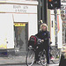 Beauty with a purpose blurry blonde biker /  Beauté avec un but de blonde danoise en vélo - Copenhague / Copenhagen.  20-10-2008 -  Postérisation