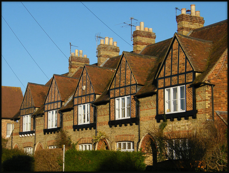 patterned brick houses