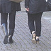 Expresso house Swedish duo - Flat boots and high heels /  Piétonnes suédoises - talons hauts et bottes à talons plats -   Ängelholm - 23-10-2008- Version éclaircie